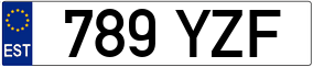Trailer License Plate